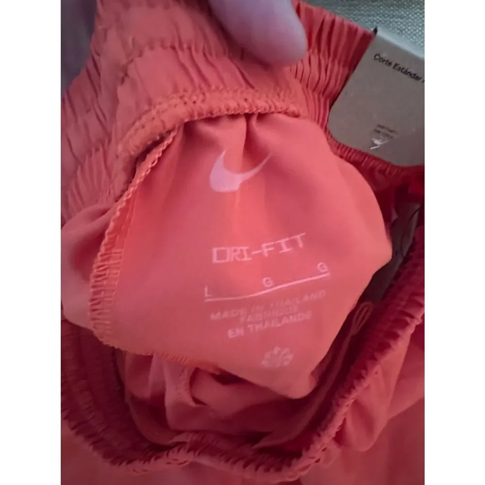 NWT Nike Dri-Fit Bright Orange Athletic Shorts with Swoosh